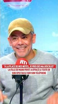 La fille de Manu Payet a effacé le texte de son spectacle sur son téléphone