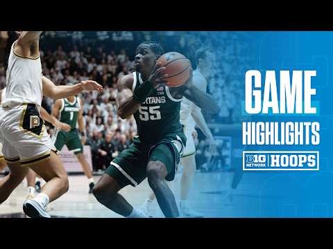 Michigan State at Purdue | HIGHLIGHTS | Big Ten Men's Basketball | 02/26/2026