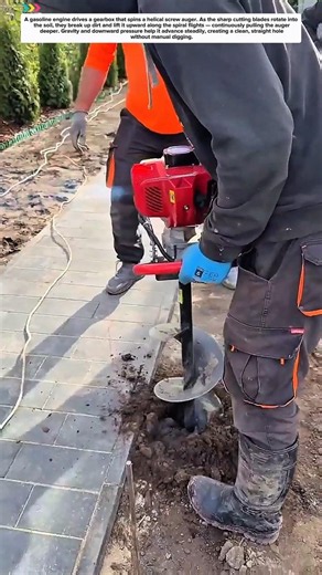 Gas-Powered Post Hole Digger — Deep Holes in Seconds!