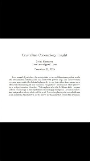 Why Crystalline Cohomology Is Independent of the Lift : How Frobenius Eliminates Lift Ambiguity