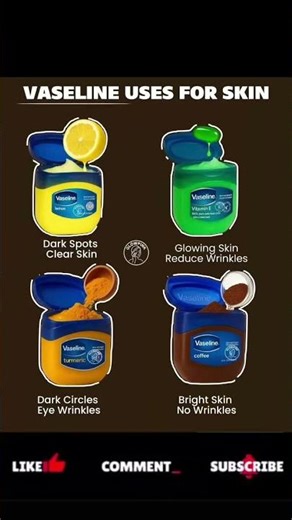 VASELINE USES FOR SKIN #smallbusiness #totorial #beauty #vaseline #cosmetics #makeup#diy#shorts