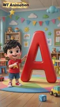 Letter A Song for Kids | A for Apple 🍎 | ABC Phonics Song#LetterA #ABCSong #Phonics #AforApple