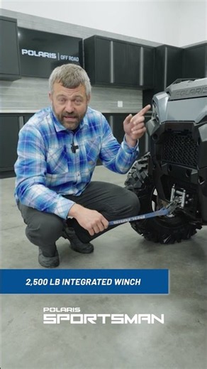 All about the integrated 2,500 LB winch on the new Sportsman 500 | Polaris Off Road Vehicles
