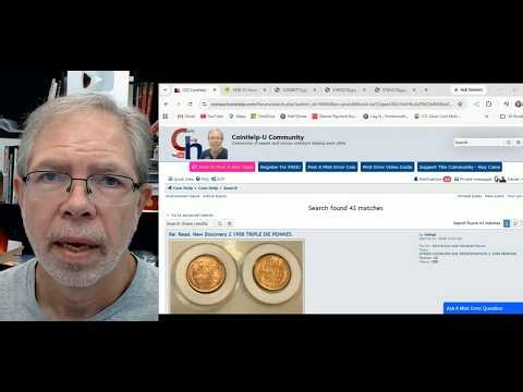 He Will Insult You About His 1958 Doubled Die / Triple Struck Coin