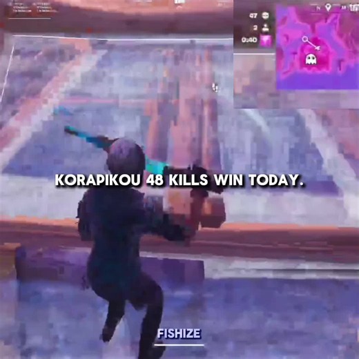 Korapikou got a victory royale with 48 kills during the solo FNCS open qualifiers... #korapikou #fncs #solo #cheater #48kills