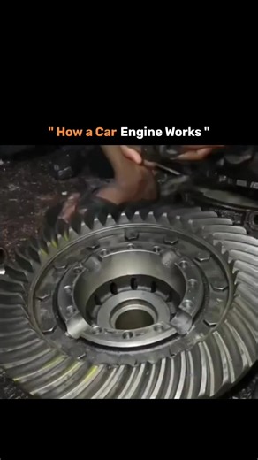 Explain Nexus on Instagram: "A car engine converts fuel into motion through controlled explosions inside its cylinders. First, air and fuel are mixed and drawn into the engine. The piston then compresses this mixture, making it more powerful. A spark plug ignites it, causing a small explosion that pushes the piston downward. This movement turns the crankshaft, which ultimately rotates the wheels. Finally, the engine expels exhaust gases, and the cycle repeats many times per second to keep the ca