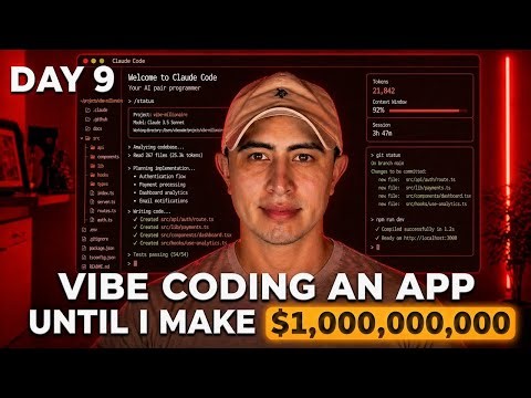 Day 9 - Vibe Coding an App Until I Make $1,000,000,000 | MRR: $76