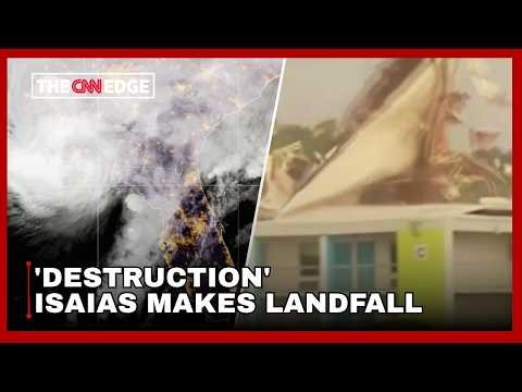 Hurricane Isaias Hits Florida With 105 MPH Winds | Flooding, Storm Surge & Power Cuts | N18G