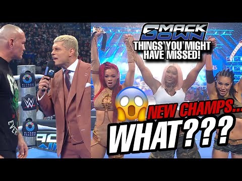 NEW WOMENS TAG TEAM CHAMPIONS! CODY RHODES AND RANDY ORTON LAST MAN STANDING! WWE SMACKDOWN