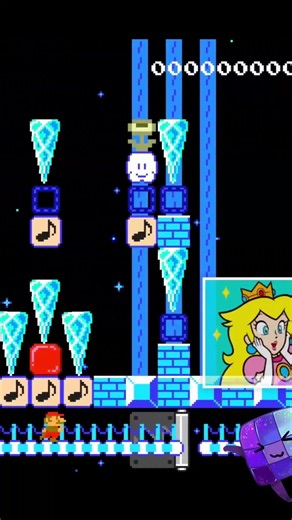 中3が演奏 ナイト・オブ・ナイツ 東方 Music in Super Mario Maker 2 🎺 #music #short #fyp