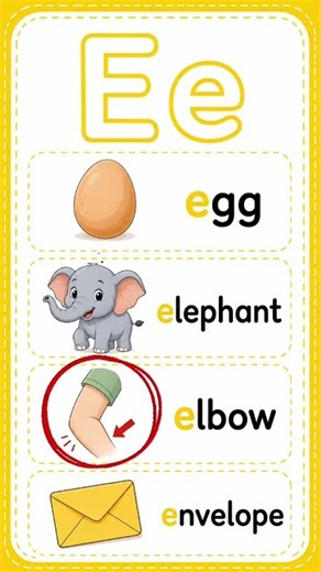 Letter E phonics #englishforkids #learning #abcd