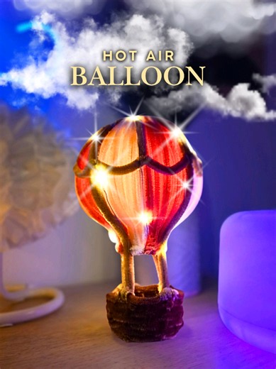 DIY hot air balloon made with pipe cleaners