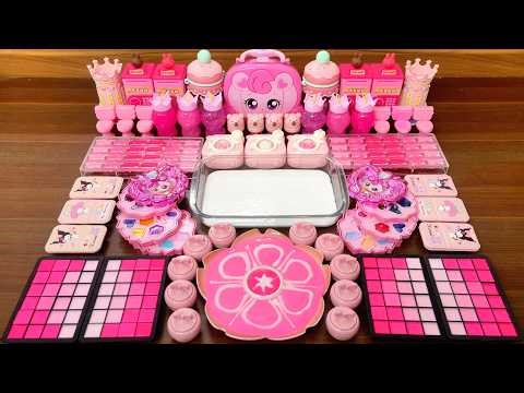 Glossy slime – Slime mixing random floam and glitter for relaxing