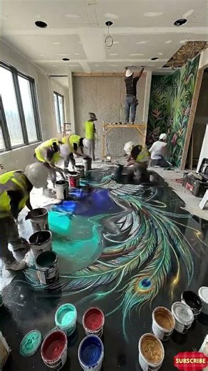 Would You Sleep Here? 😳 Rainforest Fantasy Bedroom Build #epoxyfloor #epoxy #epoxyresin #resinart