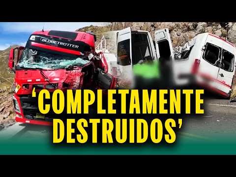 Al menos 10 muertos y 8 heridos tras choque entre tráiler y minivan