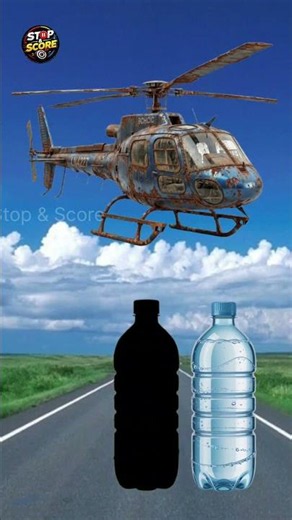 🚁 Stop the Helicopter on the Bottle 🎯 | Pause Challenge #shorts