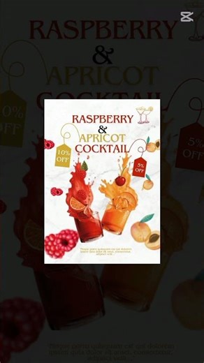 Creating Cocktail Drink Poster Design in Canva 💕 #photoshop #canvatutorial #shortsviral #viral