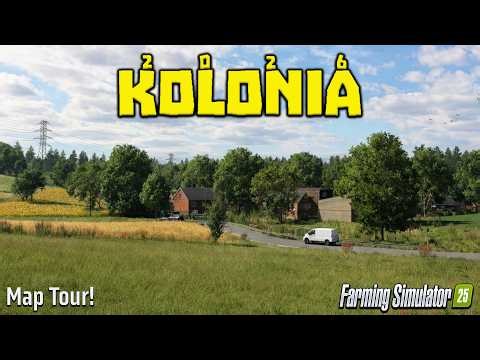 KOLONIA 2026 & FARM BUILDING SET?! NEW MOD MAP! (TOUR/REVIEW!) Farming Simulator 25