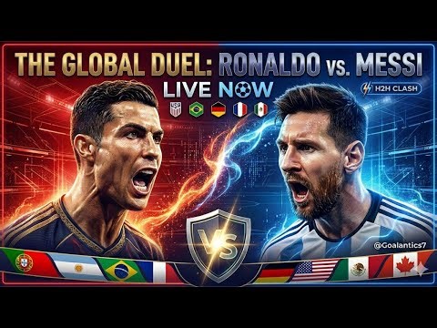 Soccer / Football LIVE: Ronaldo vs Messi (Red vs Blue) - Who is Better? ⚽🔴🔵