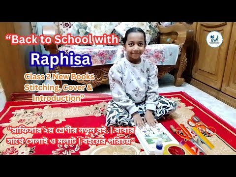 Raphisa's new book for grade 2 📚 | Sewing and knitting with dad | “Back to School with Raphisa | ...