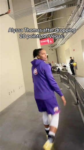 “We back” 😭 meanwhile Alyssa Thomas just dropped 20 on the Aces