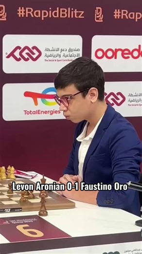 Faustino Oro Shocks World No. 20 Aronian in Blitz Championship