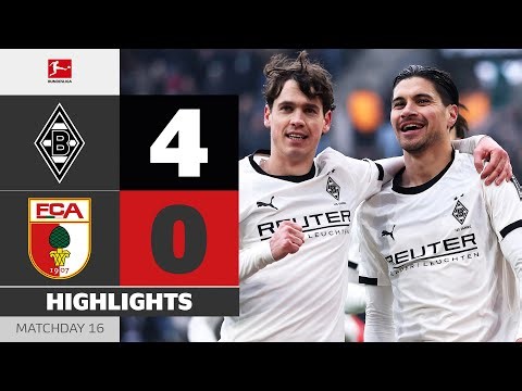 Tabakovic & M'Gladbach ON FIRE! | BORUSSIA M'GLADBACH - FC AUGSBURG | Highlights | MD 16 Bundesliga