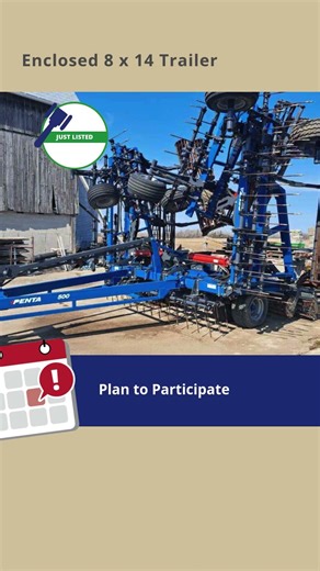 Enclosed 8 x 14 Trailer — Tandem Axle | Electric Brakes | Up for Auction at Consign.bid