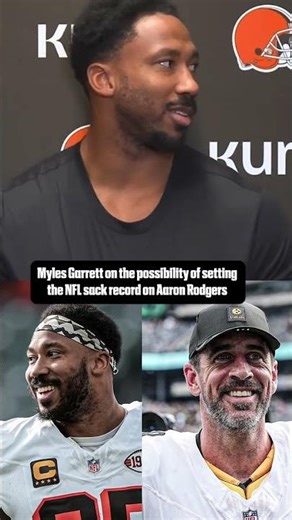 Myles Garrett on potentially setting the sack record 👀