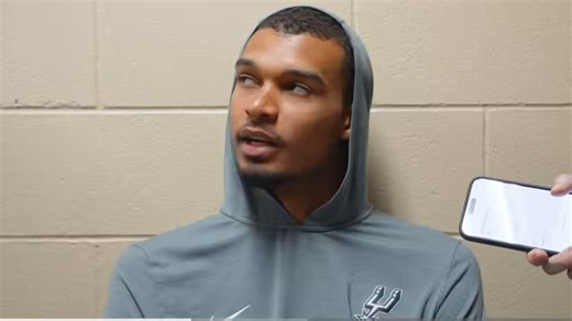 Victor Wembanyama on the challenges that playing Jokic presents:“It is a little bit different than most teams obviously. I mean they got the best offensive player in the world.”😳😳😳#GoSpursGo #PorVida