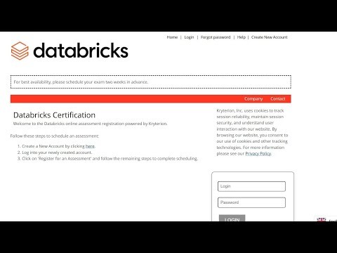 How to Create & Login to a Databricks Account | Databricks Webassessor login