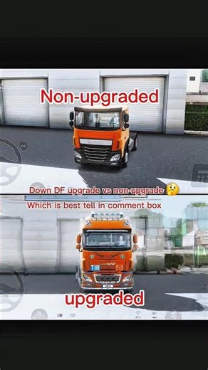 Down/DF Upgraded vs Stock 😱 HUGE Difference!#truck simulator #truck driver