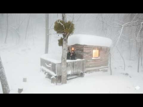 EXTREME I SURVIVED a -45°F BLIZZARD Worst Snow Storm I've Seen - Trapped at my Off Grid Cabin