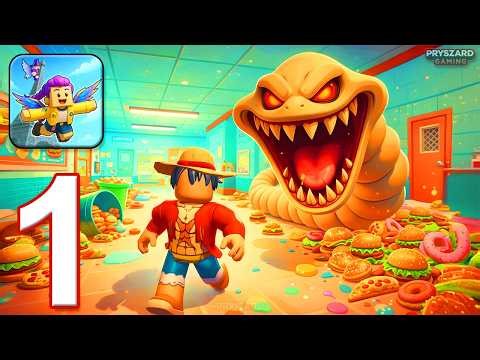 Obby 3D Tower - Gameplay Walkthrough Part 1 - Escape From Hungry Worm School (iOS, Android)