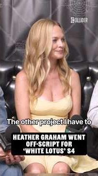 Heather Graham Went Off-Script For White Lotus Season 4 #whitelotus #heathergraham