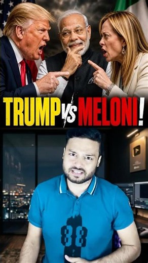 10 Years Relation Broken in 10 Seconds - Modi's Bestfriend MELONI is VERY ANGRY At Trump #shorts