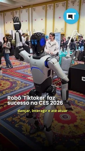 Esse robô da CES dança muito! 🤖💃#ces2026 #ctnaces