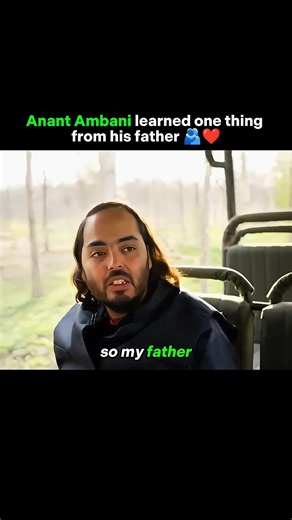 🔥 Anant Ambani Reveals His Father’s Most Powerful Life Lessons ❤️