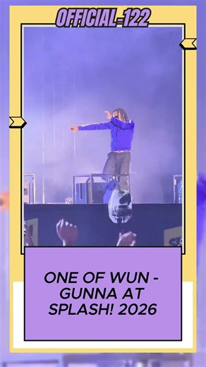 ONE OF WUN GUNNA AT SPLASH! 2026 #rap #hiphop #gunna #short