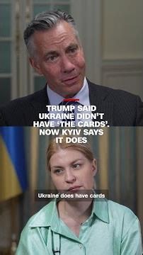 Trump said Ukraine didn’t have ‘the cards’. Now Kyiv says it does