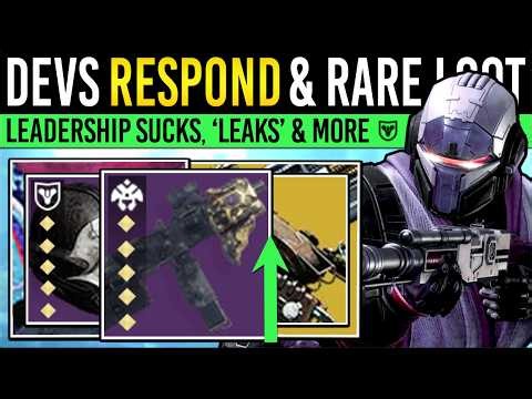 Destiny 2: DEVS SPEAK OUT & RARE WEAPONS! Ex-Bungie Criticism, Absurd Leak, Free Loot & More