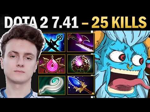 Spirit Breaker Dota 2 7.41 With 25 Kills and Bauble - Dota 2 Gameplay