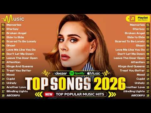 Spotify 🍑 Pop Songs 2026 🍆 Adele, Maroon 5, The Weeknd, Selena Gomez, Ed Sheeran, Justin Bieber