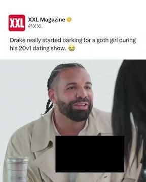 Drake Barks at Goth Girl 😭
