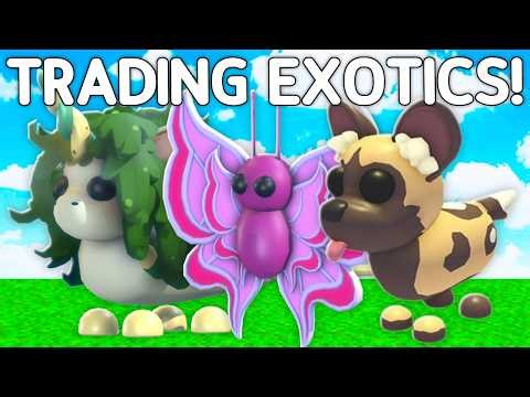 Trading EXOTIC PETS In Adopt Me!