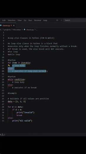 Python Loop Else Explained 🤯 (Most Beginners Get This Wrong!)(Break vs No Break Explained)#hitcodear