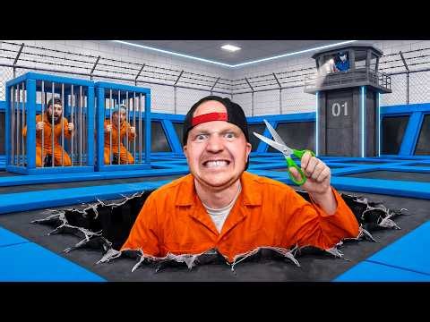 7 Days Escaping Trampoline Park Prison!