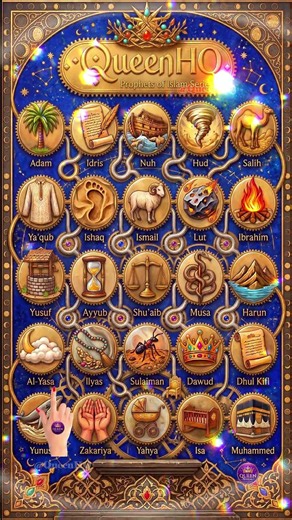 25 Prophets Names 🌙 Essential Islamic Knowledge #recitation #prophets #islam