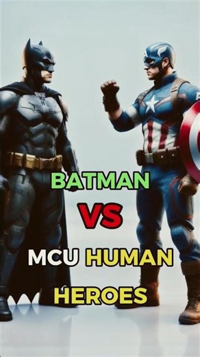 Can Batman beat all Marvel Heroes? #batman #punisher #captainamerica #deadpool #blackpanther #mcu