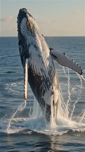 Humpback Whale's Epic Breach! 🐋💦 | Ultra Realistic 4K #Shorts